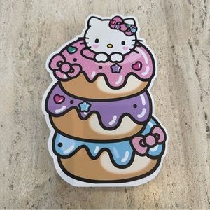 Hello Kitty Donut Wooden Sign